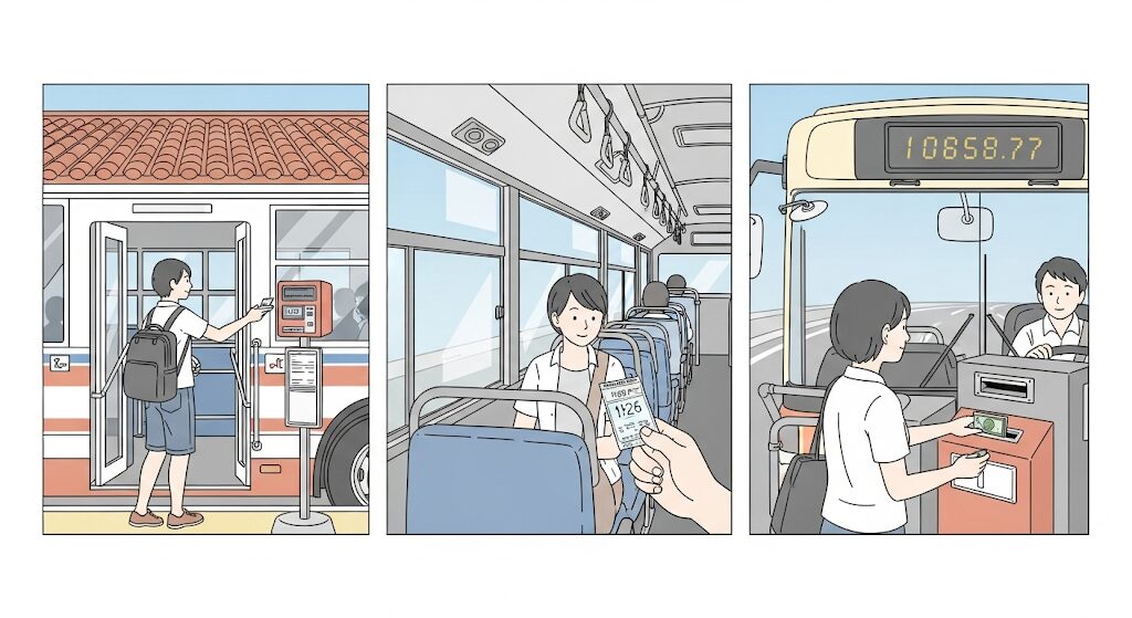 沖縄バスの乗り方ガイド！支払いから降車まで