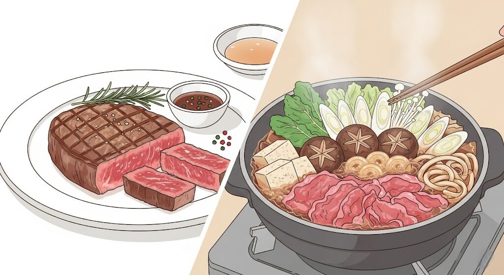 ステーキ？すき焼き？料理で決める、おすすめはどっち？