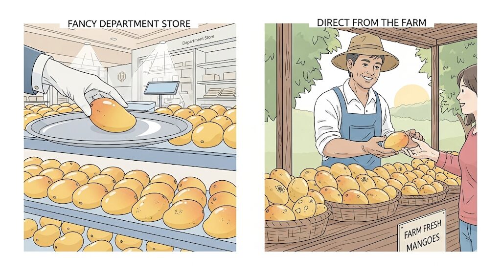 デパートと産地直送、マンゴーはどこで買うのが正解?
