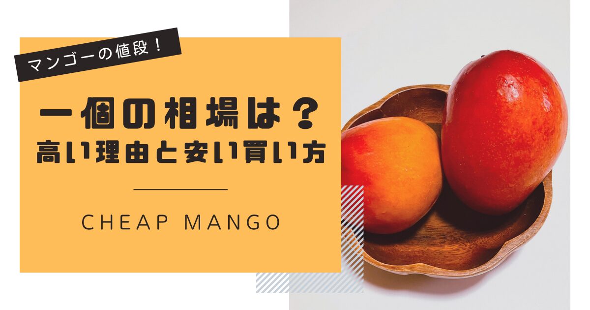 【マンゴーの値段】一個の相場は？高い理由と安い買い方まで徹底解説