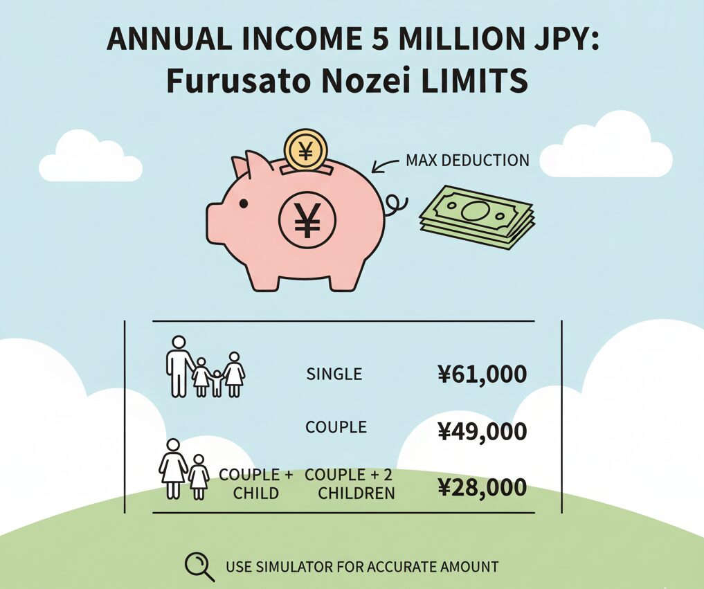 年収500万ならふるさと納税はいくらまで可能？