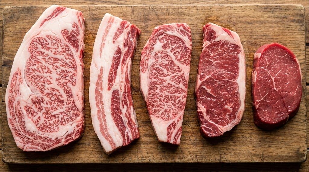 部位別で牛肉の脂質が多い順は？赤身との比較